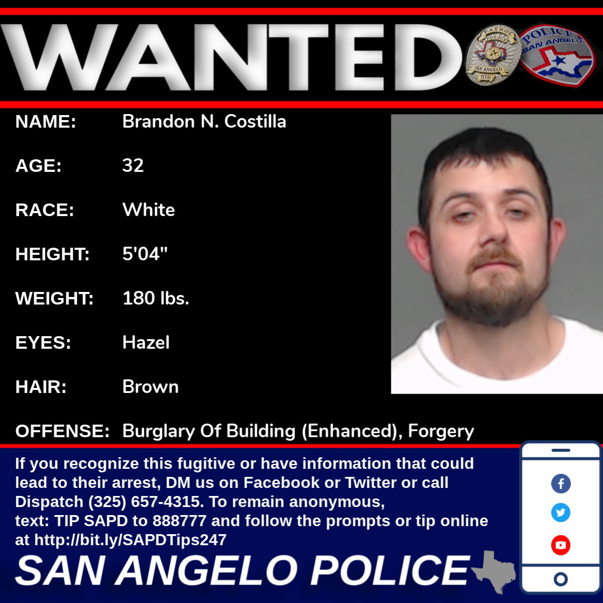 1200px x 1200px - Press Releases :: San Angelo Police Department